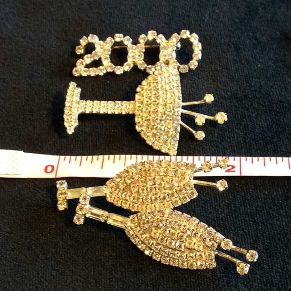 Vintage Cocktail 3 Pc. Brooch Set - Picture 6 of 6